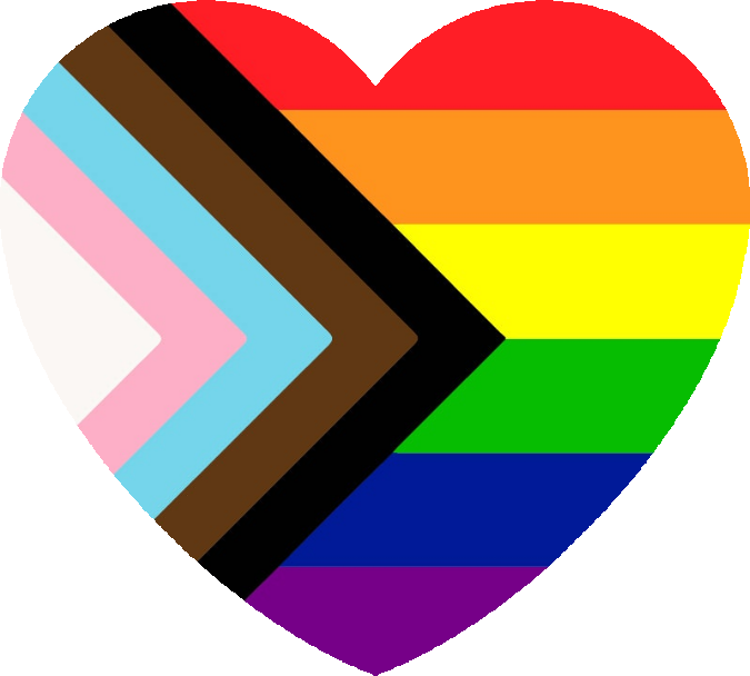 Black Lives Matter Pride Heart